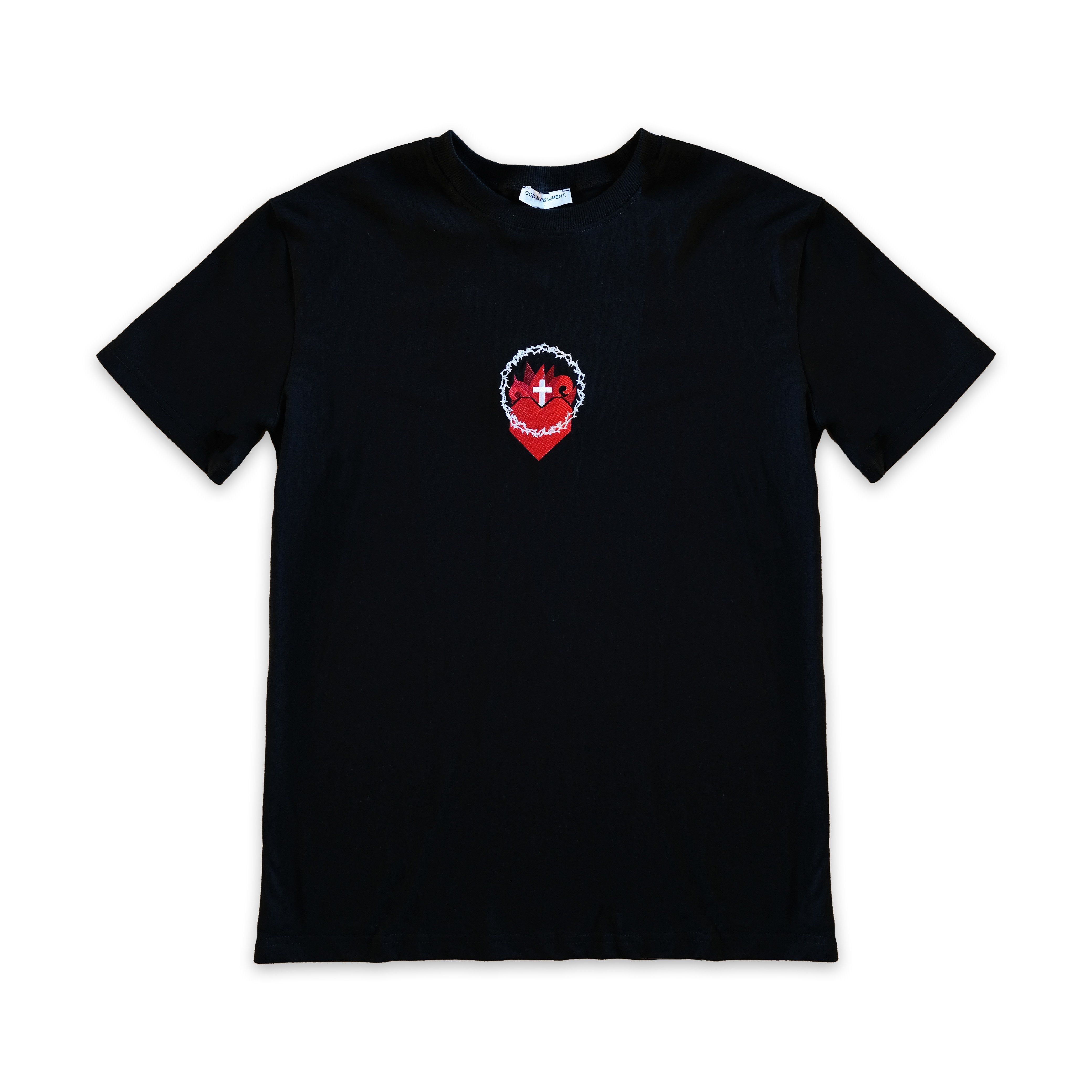 Black 'Sacred Heart of Jesus' Unisex Tee