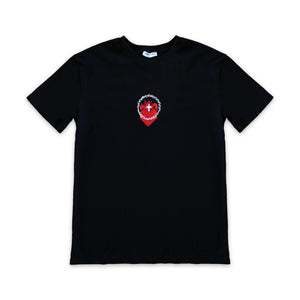 Black 'Sacred Heart of Jesus' Unisex Tee