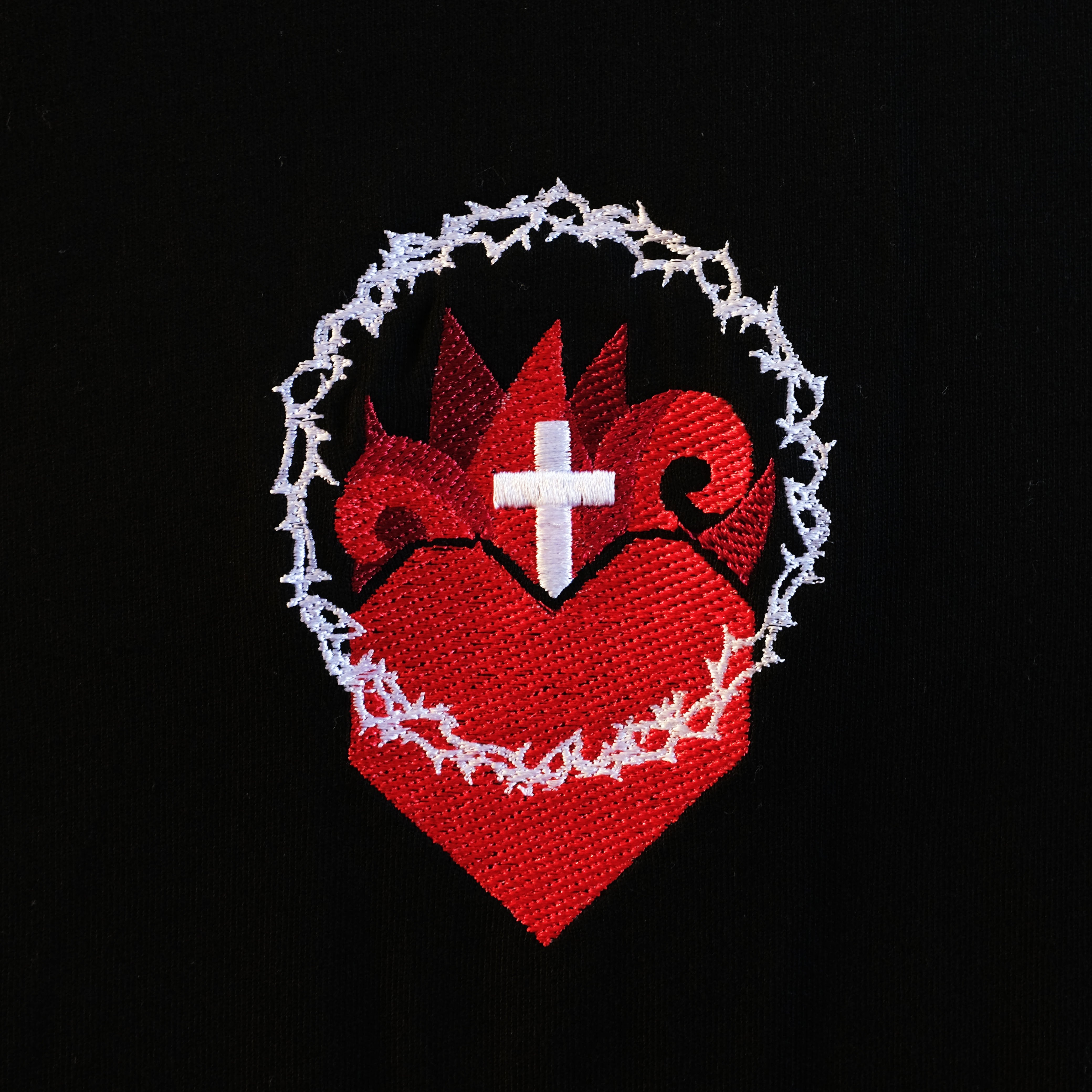 Black 'Sacred Heart of Jesus' Unisex Tee