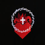 Black 'Sacred Heart of Jesus' Unisex Tee