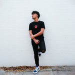 Black 'Sacred Heart of Jesus' Unisex Tee